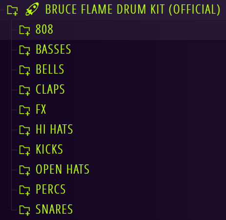 BRUCE FLAME DRUM KIT