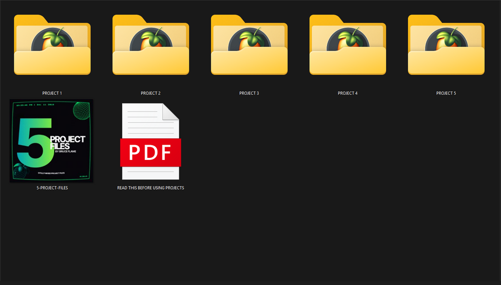 5 PROJECT FILES — LEARN PRO MIXING & ARRANGEMENT (FL STUDIO)