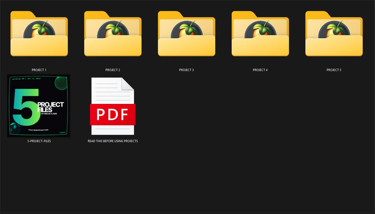 5 PROJECT FILES — LEARN PRO MIXING & ARRANGEMENT (FL STUDIO)