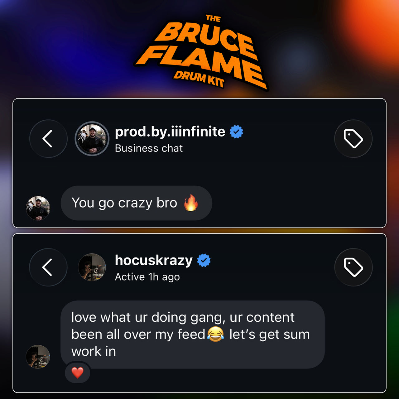 BRUCE FLAME DRUM KIT